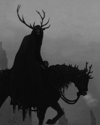 Divoký hon, který patří k temným dnům zimního slunovratu, tvoří spektrální noční průvod lovců, duchů, mrtvých a zvířat....